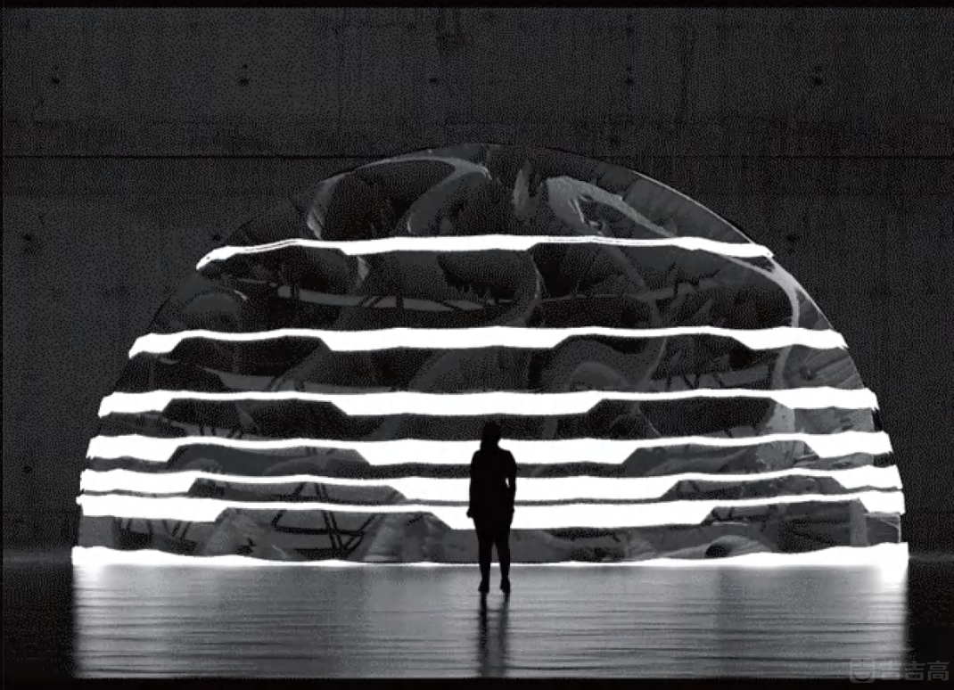 裸眼3D建筑投影